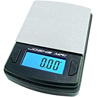 Los mejores  - Joshs MR1 - Báscula digital de bolsillo- precisión desde 0-01 g hasta 100 g- superficie de acero inoxidable- incluye 2…